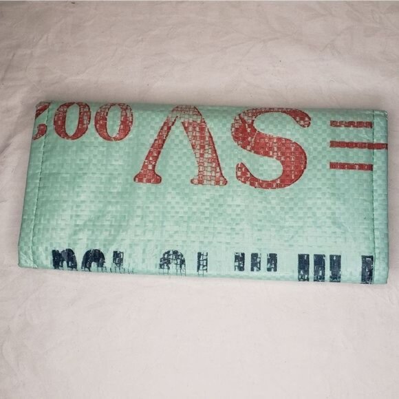 Cute aquamarine mermaid canvas wallet - Picture 2 of 8